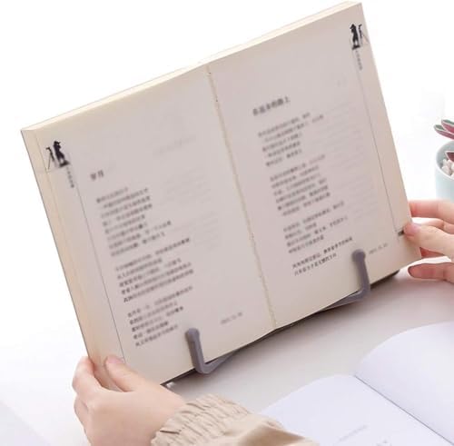 YAYASHANLI Gray Cookbook Stand Book Holder