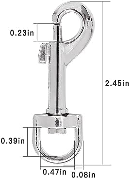 20pcs Heavy Duty Swivel Snap Hooks for Dog Leash and Crafts
