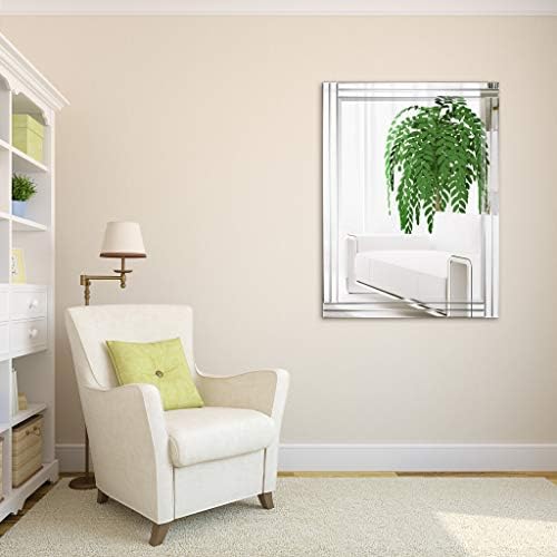 Empire Art Direct Modern Stepped Rectangle Wall Mirror 30x40