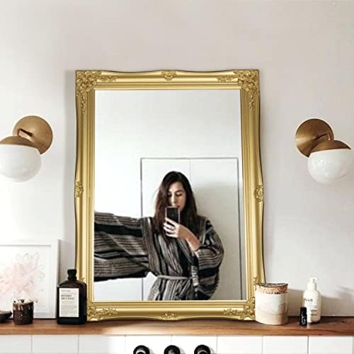 HA 32x24 Framed Wall Mirror Gold