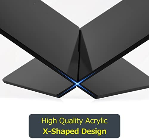 BUZHI X-Shaped Acrylic Cookbook Stand for Books and Magazines