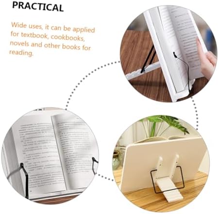 VILLFUL Handmade Wood Book Stand for Cookbooks and Textbooks