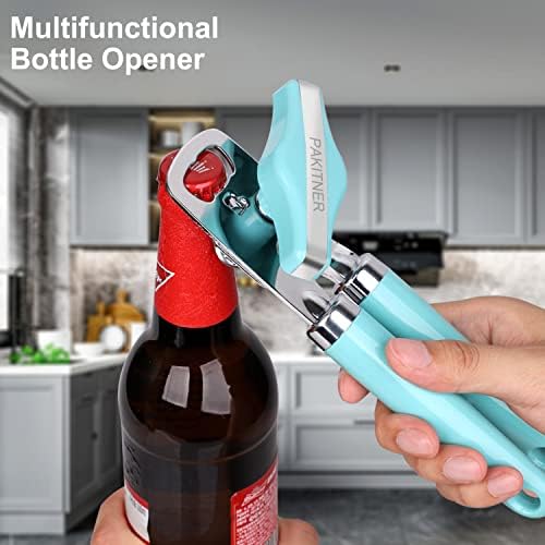 PAKITNER Manual Can Opener with Magnetic Lifter and Bottle Opener