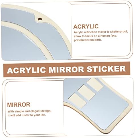 Mobestech Acrylic Mirror Wall Decor Sticker