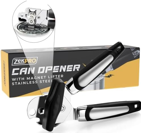 5-in-1 Manual Can Opener with Anti-Slip Grip