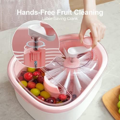 LOGMOR Fruit and Vegetable Washing Spinner with Self-Draining System