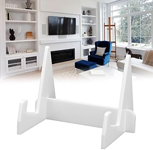 ETAINGYEUN Acrylic Book Display Stand Organizer White