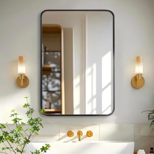 Zibbizo 22x30 Inch Bathroom Mirror with Metal Frame 1
