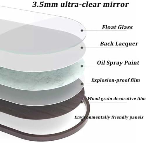 Bcofo Irregular Shape Mirror Brown 35x55cm