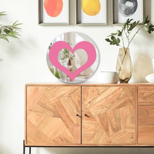 DARENYI 4Pcs 6 Inch Round Mirror Decor