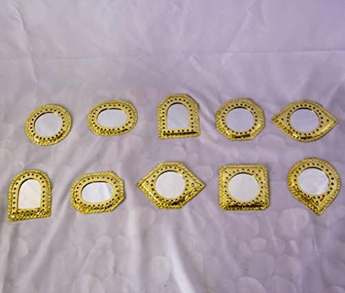 Handmade Brass-Arch Mirror with Silver Engraving 1