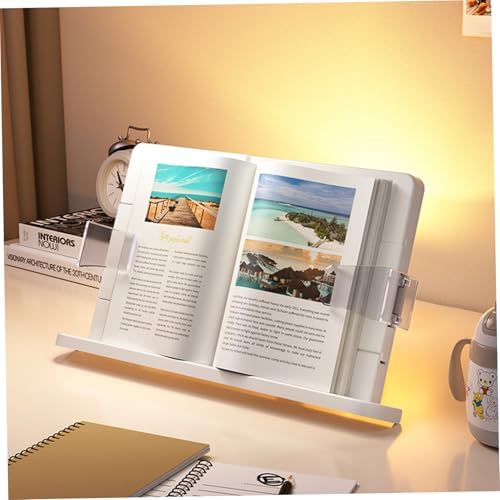 CAKEEYUM Expandable Adjustable Book Stand for Reading