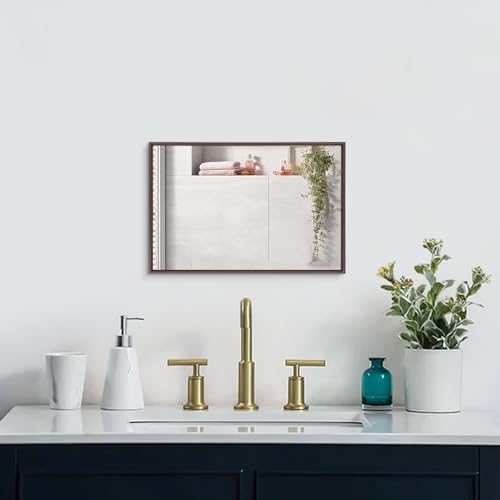AAZZKANG Rectangular Metal Bathroom Vanity Mirror