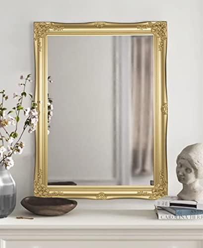 HA 32x24 Framed Wall Mirror Gold