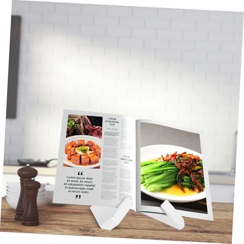X Shape Wooden Cookbook Stand for Kitchen