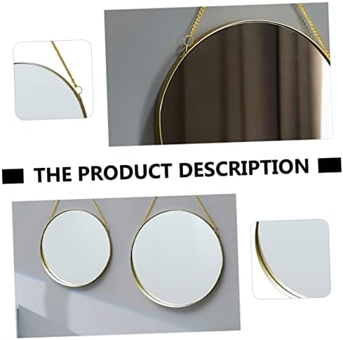 Angoily Wall Makeup Mirror Round Hanging Beauty Mirror