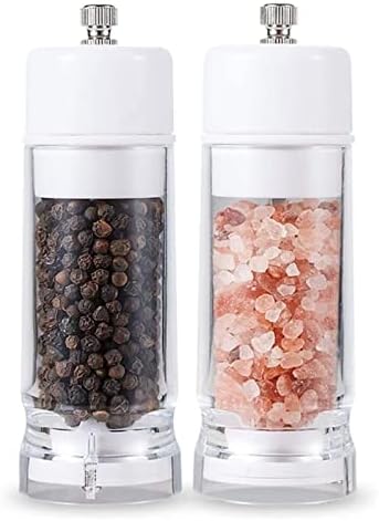 EDCWDTYYEC Salt Pepper Grinder Set with Adjustable Coarseness
