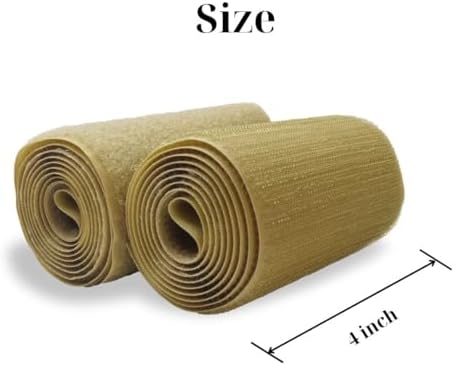 Lakesstory 4 Inch Beige Hook Loop Tape Set