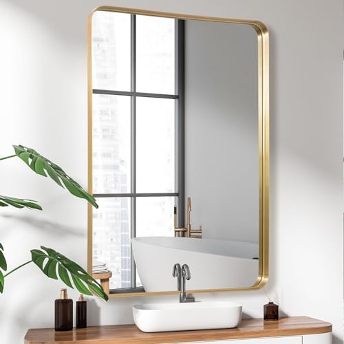 Anpark 30x40 Wall Mirror with Gold Metal Frame
