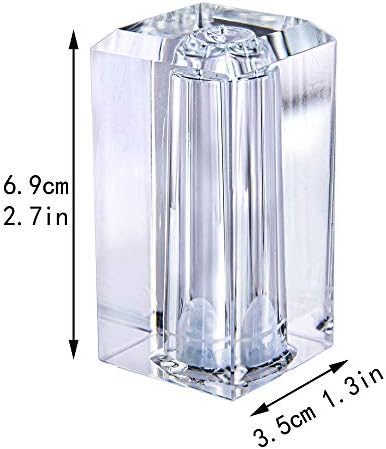 Set of 2 Refillable Crystal Salt Pepper Shakers