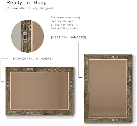 Renditions Gallery Barnwood Framed Mirror 29X41