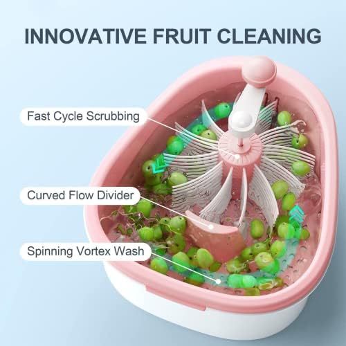 LOGMOR Fruit and Vegetable Washing Spinner with Self-Draining System