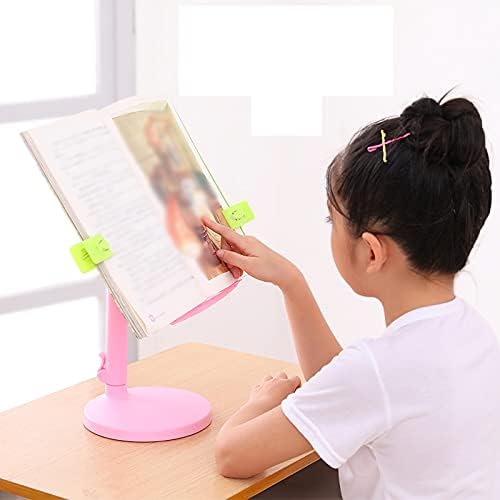 Yuidaaavzz Adjustable Book Stand for Reading Kitchen and Office Use White
