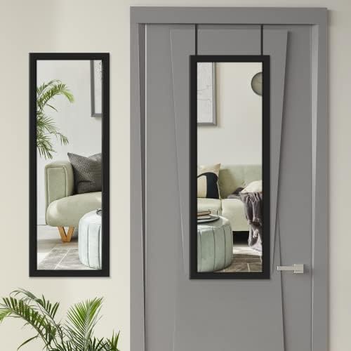 NicBex Full Length Door Mirror 51x16 Black
