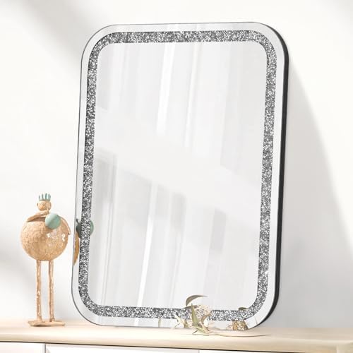 Crystal Crush Diamond Wall Mirror for Bathroom and Bedroom