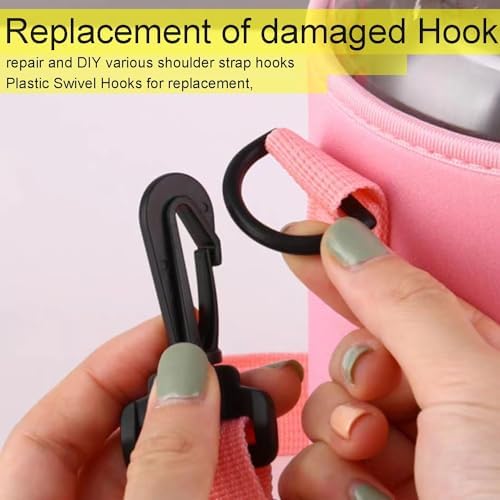 10pcs Plastic Swivel Snap Hooks for Paracord Backpack Straps