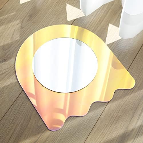 LONGSHENG Desk Mirror with Colorful Gradient Effect