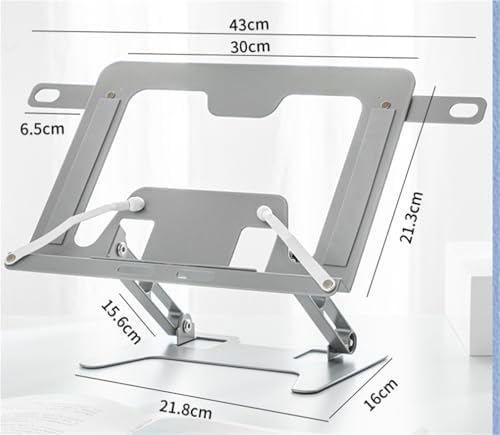 Adjustable Foldable Cookbook Stand with Page Clips
