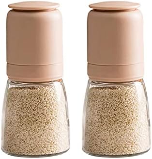 Salt and Pepper Grinder Set 2Pcs Ceramic Grinders with Adjustable Coarseness