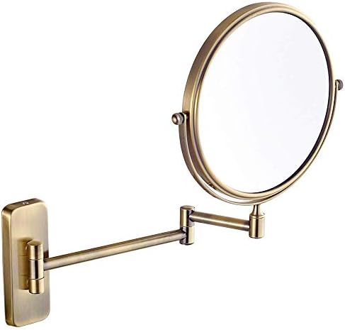 8 Inch Adjustable Magnifying Wall Mirror with 3X Lenses