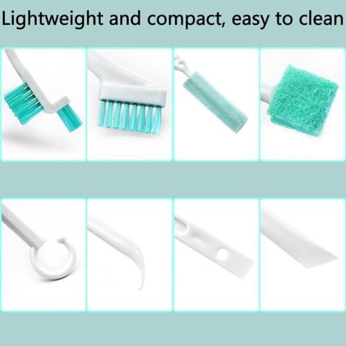 Sonku 8Pc Crevice Cleaning Brush Set with 2Pc Long Straw Brush