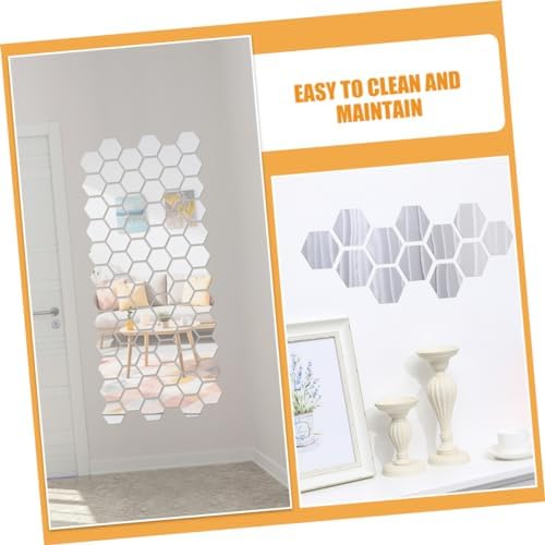 Cabilock Vanity Mirror Wall Adhesive Acrylic Sticker 24 Pack