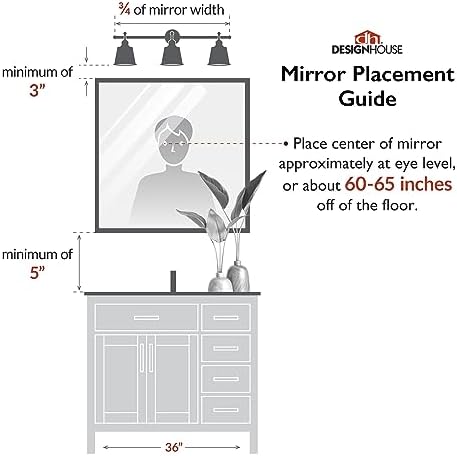 Design House Maeve Arched Wall Mirror 30 x 20 Gold