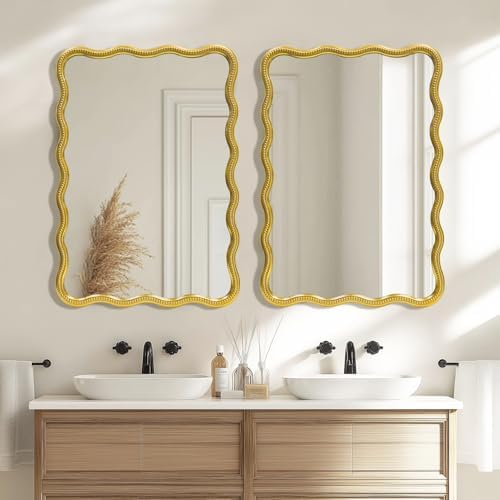 AIXI HOME Wavy Boho Bathroom Mirror 28x40