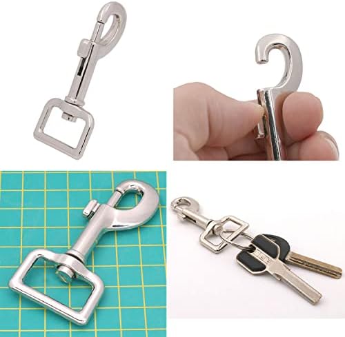 BIKICOCO Swivel Bolt Snap Silver Pack of 10 1