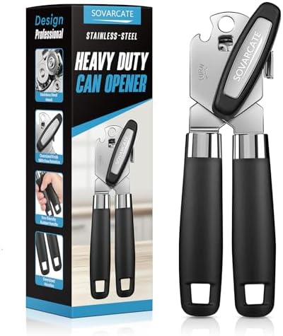 SOVARCATE Heavy Duty Can Opener with Magnet Lift