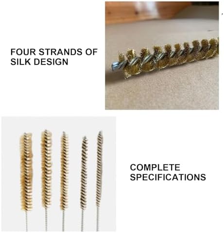 5Piece Brass Tube Brush Set for 6-15mm Pipes