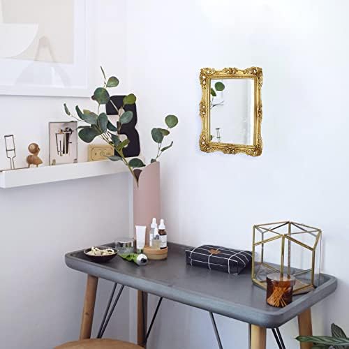Sumnacon 12x10 Inch Vintage Gold Mirror
