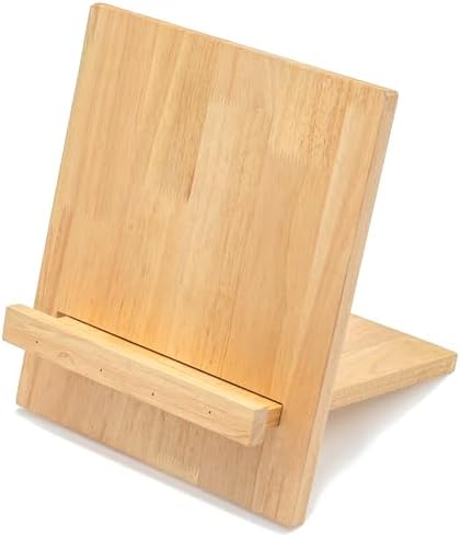 Red Co Sustainable Rubberwood Cookbook Stand 1