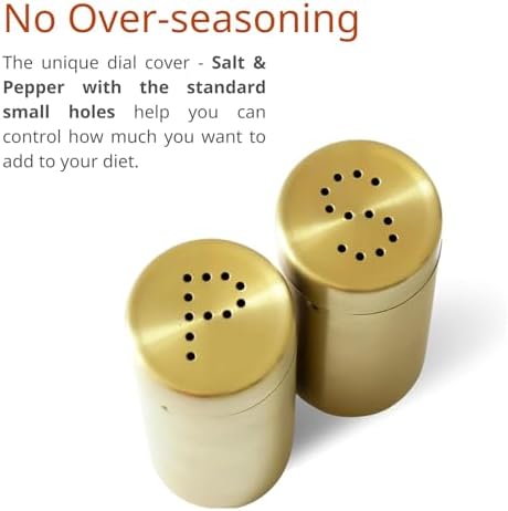 Tnfeeon 2Pcs Salt and Pepper Shakers Set