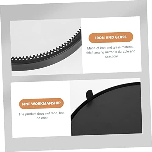 COSMEVIVI Round Black Wall Hanging Mirror 1