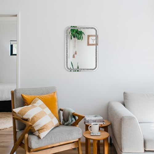 Crystal Crush Diamond Wall Mirror for Bathroom and Bedroom