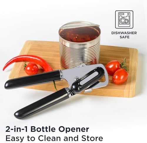 Deiss PRO Handheld Can Opener Smooth Edge Heavy Duty Ergonomic Handle