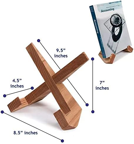 Soaying 1 Piece Handmade Wooden Cookbook Stand