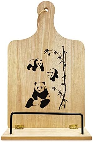 PLIGREAT Panda Cookbook Stand - Adjustable and Space-Saving
