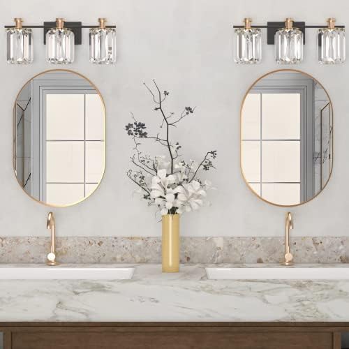 CONGUILIAO Gold Oval Wall Mirror 20x30